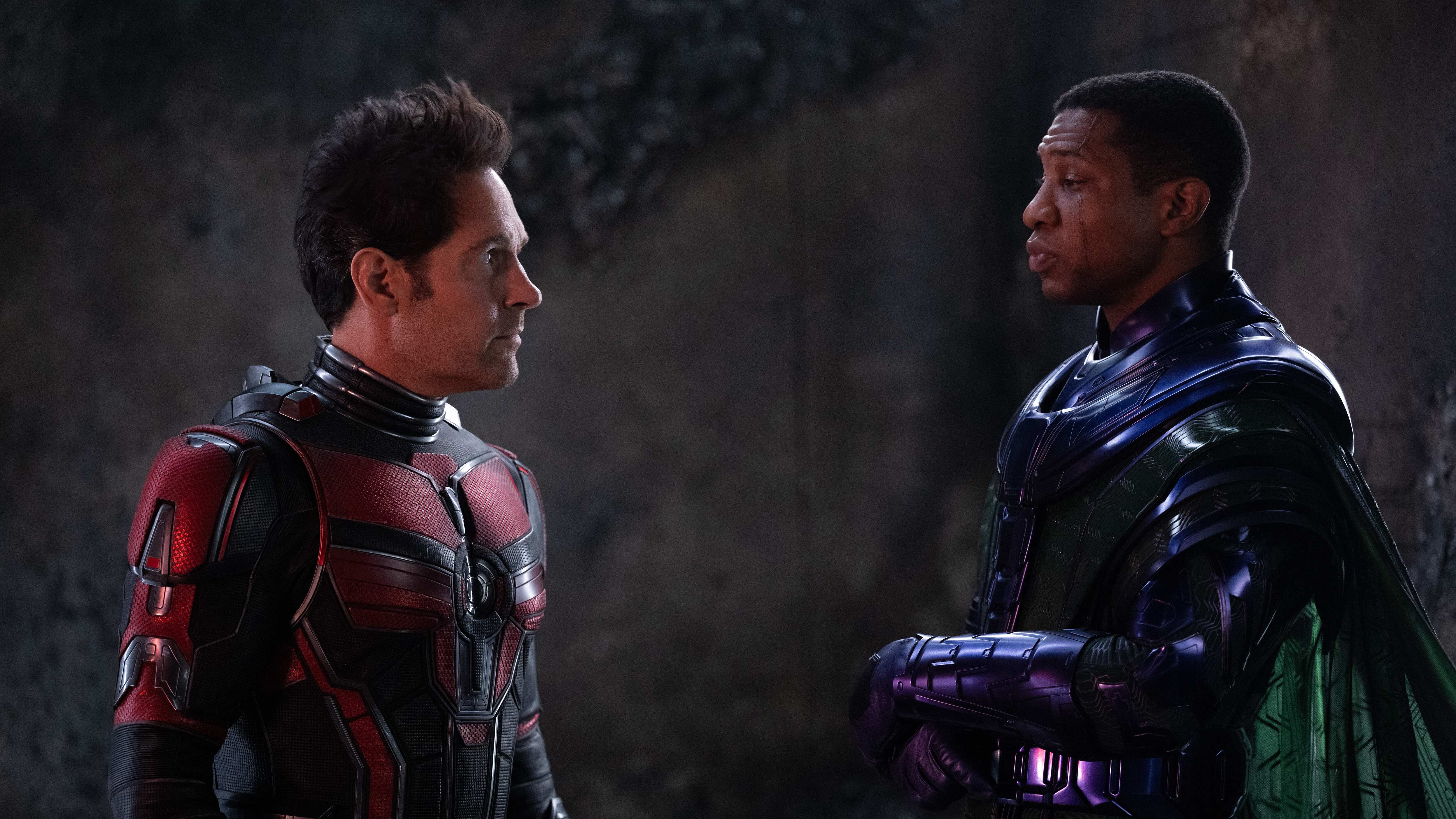 Paul Rudd y Jonathan Majors como Ant-Man y Kang el Conquistador