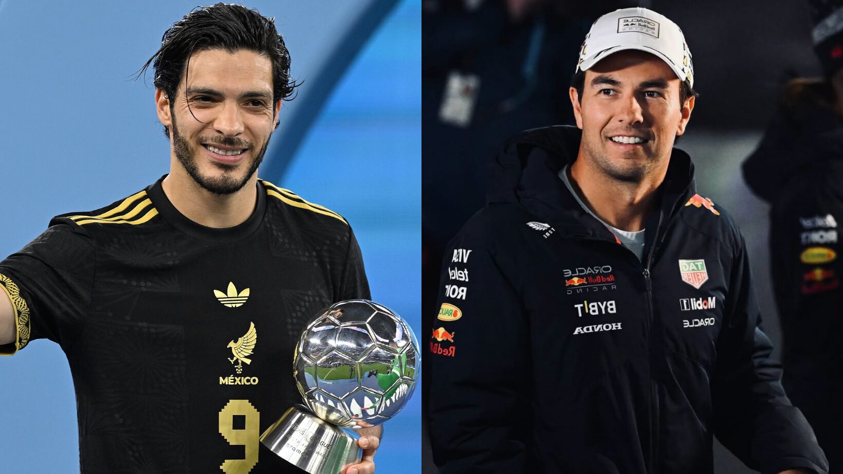 Raúl Jiménez recibió los elogios de Checo Pérez.