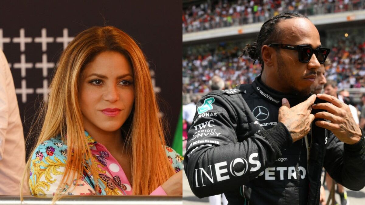 La colombiana y el británico estuvieron en una cena tras el GP de España I Getty Images