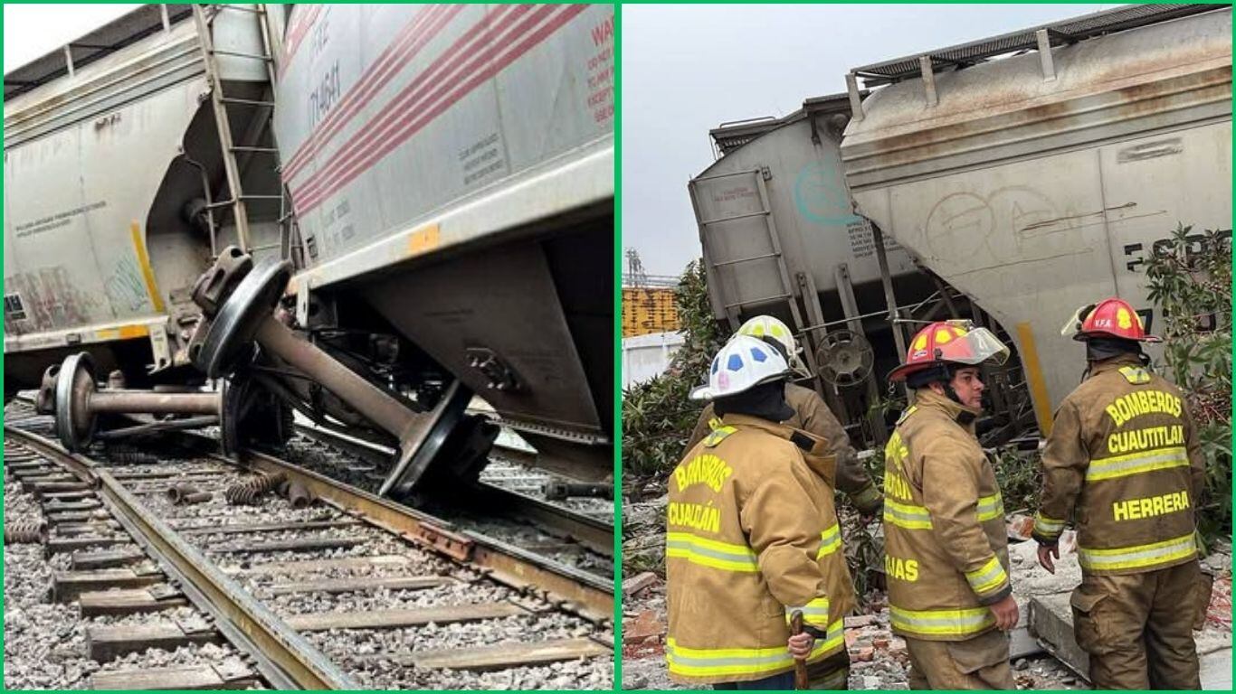 Tren se descarrila