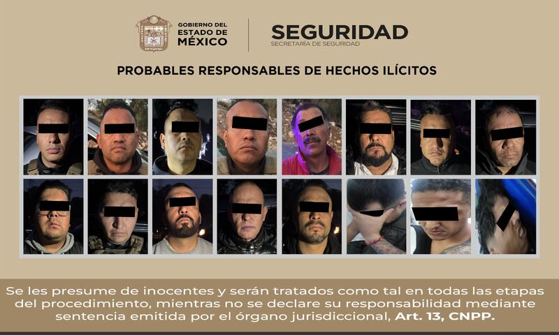 Detienen a 16 personas por huachicoleo en Acolman, Estado de México
