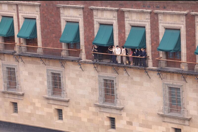 BTS en Palacio Nacional (Foto: Especial)