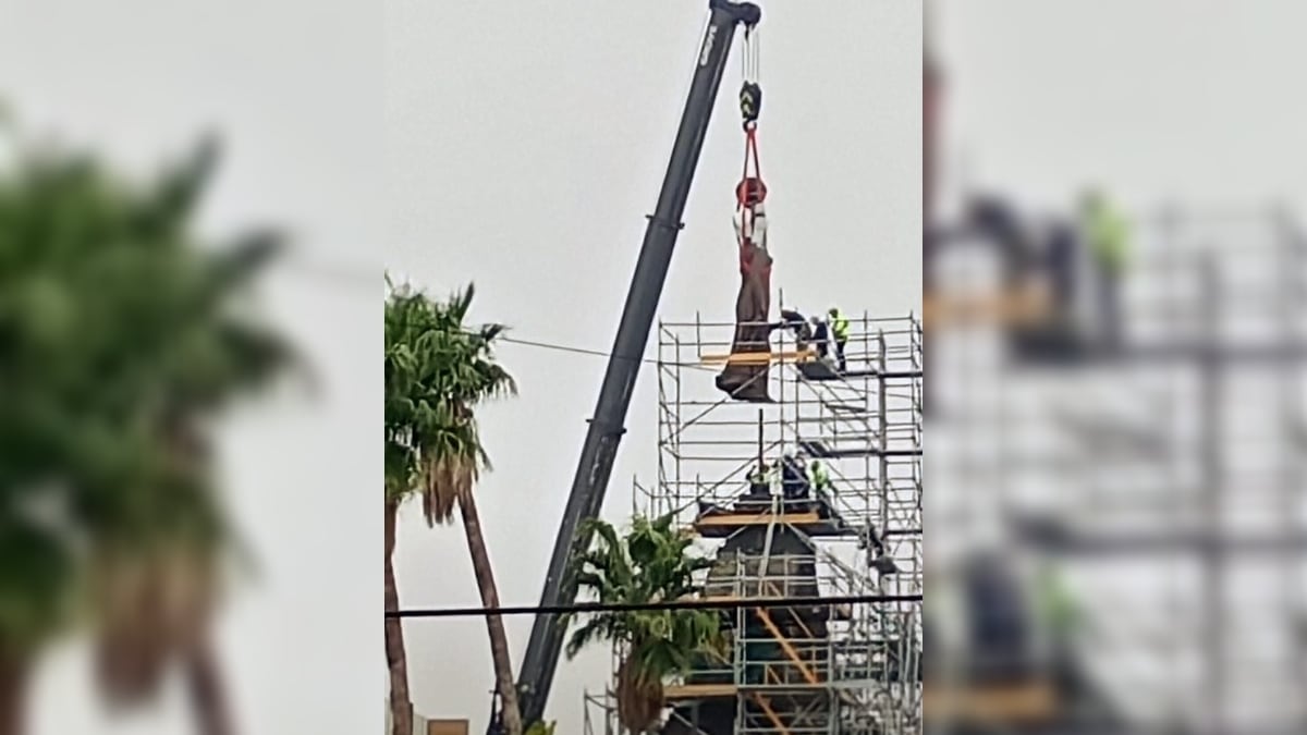 El momento fue captado por usuarios de redes; las calles aledañas fueron cerradas.
