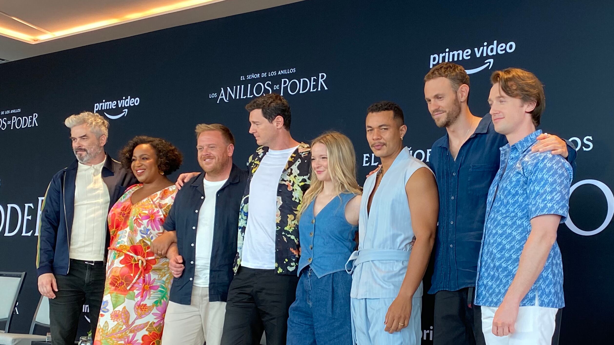 Cast de “El Señor de los Anillos: Los Anillos de Poder”. / Foto: Paloma Takahashi.