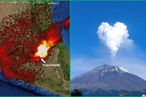 CDMX en la mira: Popocatépetl lanza nubes de dióxido de azufre