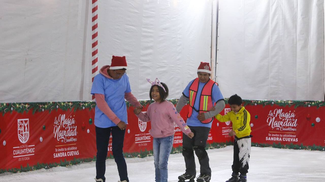 Pista de Hielo en alcaldía Cuauhtémoc