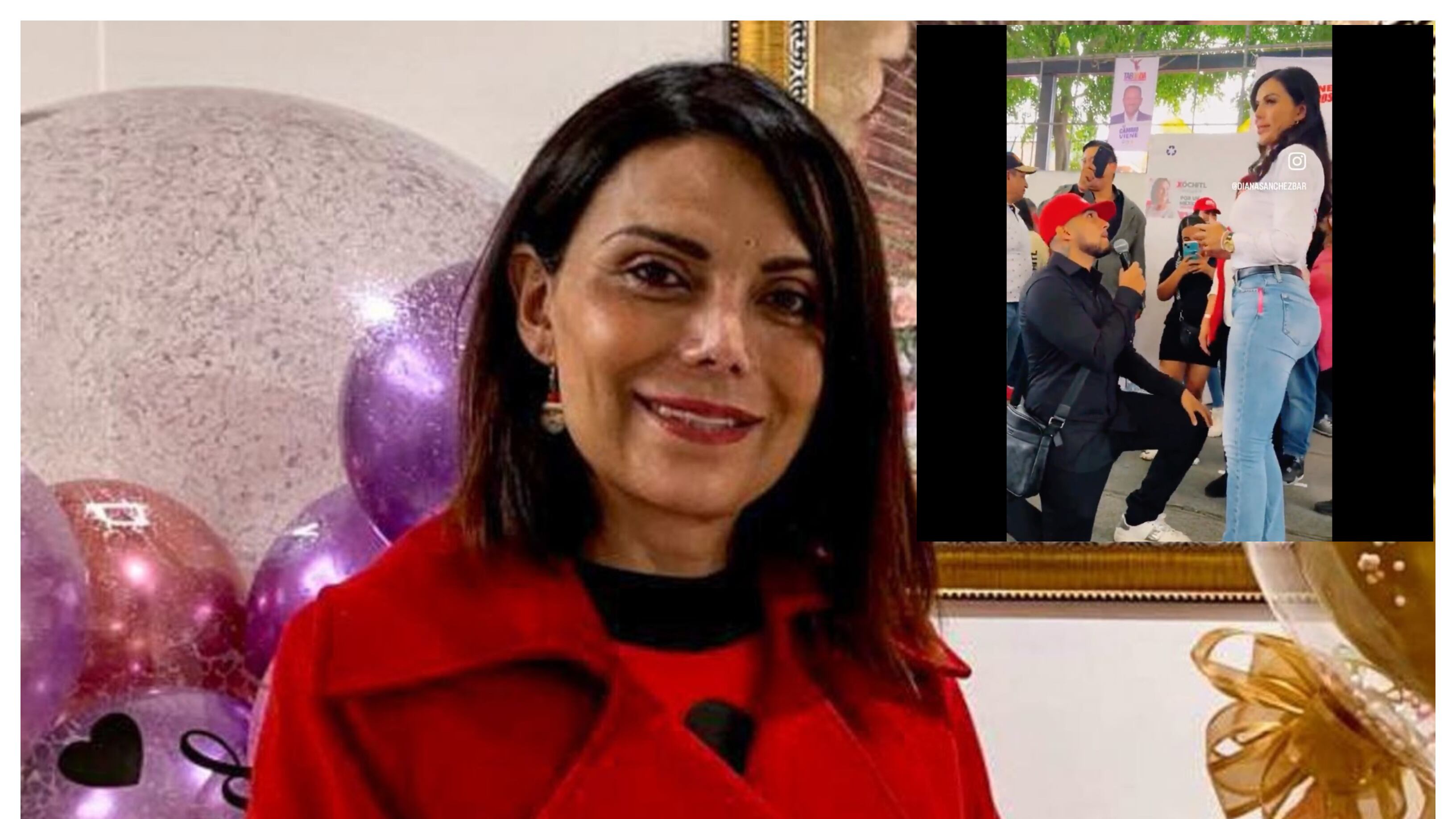 Diana Sánchez Barrios y su esposo