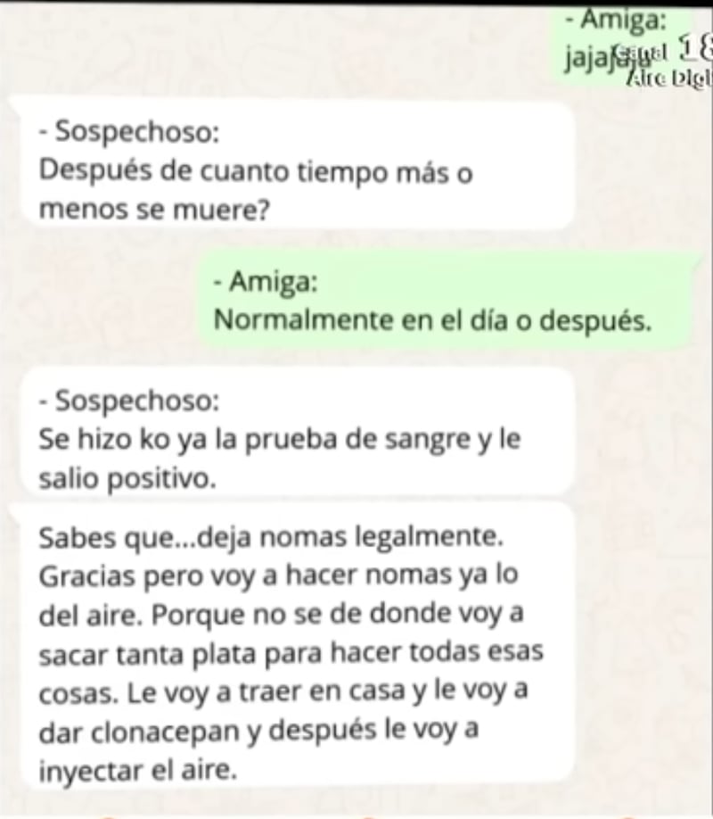 Filtran chat del novio y la mejor amiga de Fernanda Benítez, adolescente embarazada quemada viva