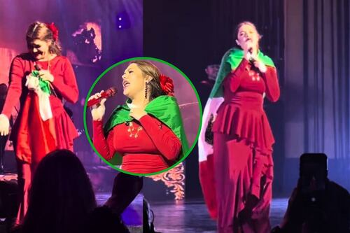 Yuridia se viraliza por su reacción al defender la bandera de México en Estados Unidos