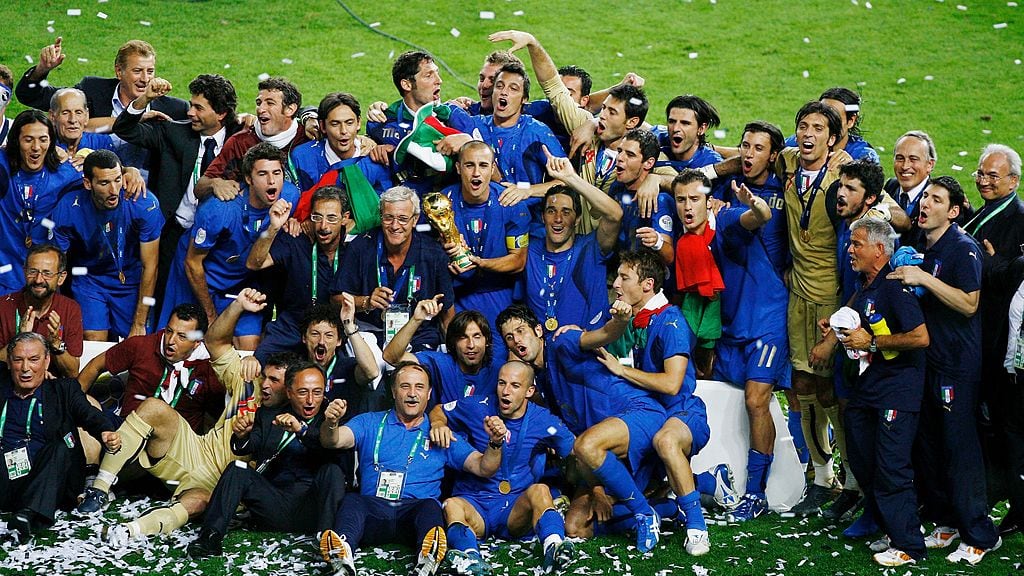 Italia levantó su cuarta Copa del Mundo en Alemania 2006.