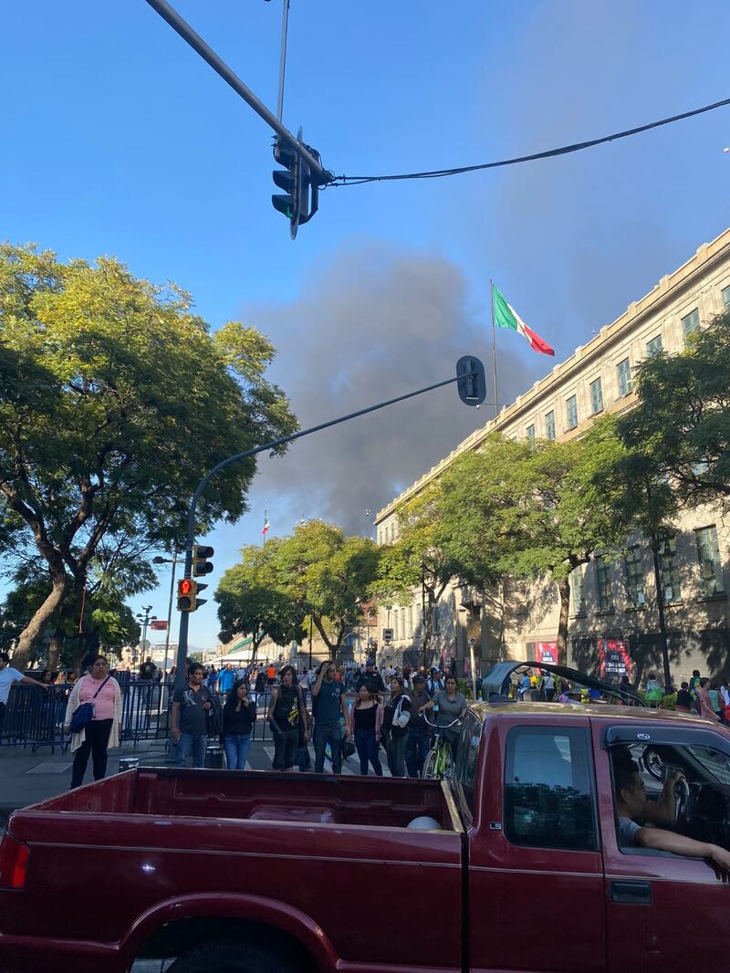 Incendio en el Centro Histórico