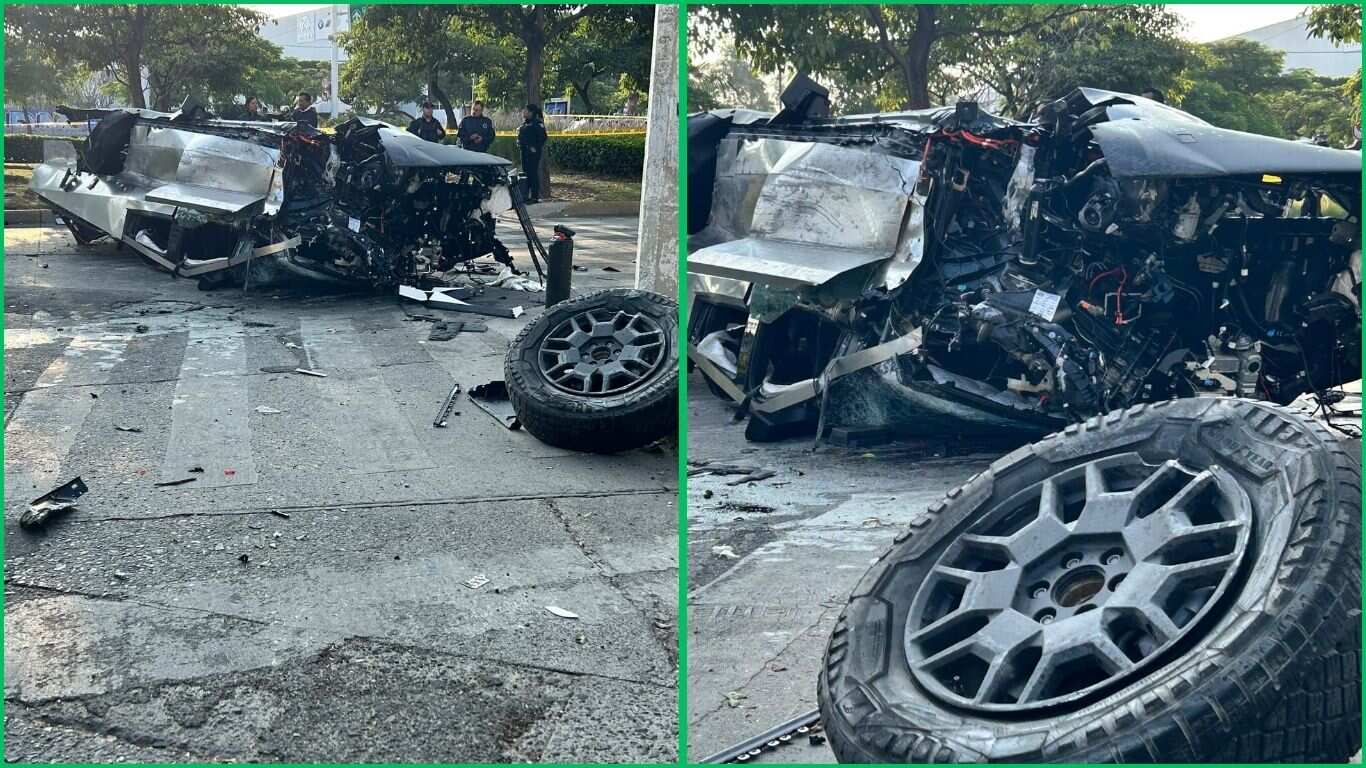 Soporta armas biológicas, pero no a México: otra Cybertruck se despedaza en el país
