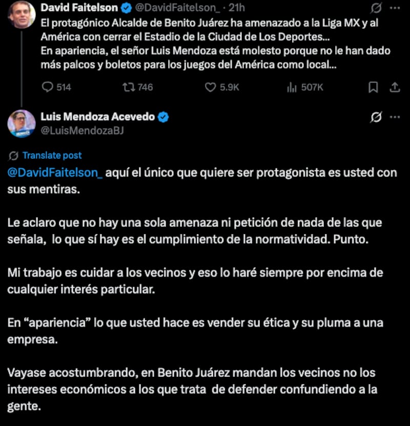 Faitelson vs. Alcalde de la BJ
