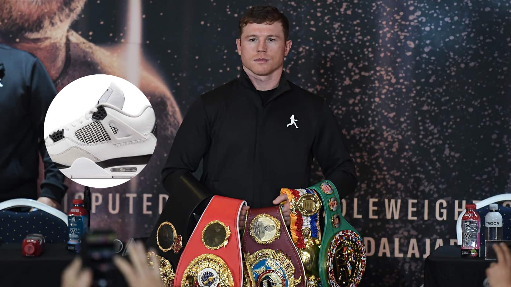 Canelo Álvarez usó unos trnis edición limitada.