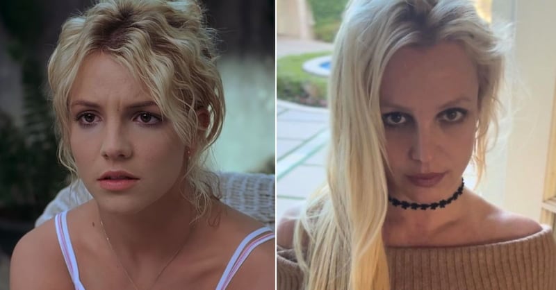 Britney Spears en 'Crossroads' y en la actualidad