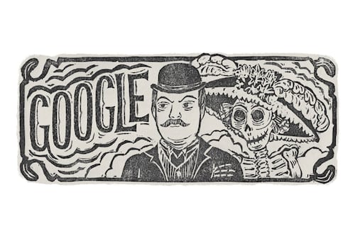 José Guadalupe Posada, caricaturista mexicano creador de ‘La Catrina’, es homenajeado con un Doodle de Google