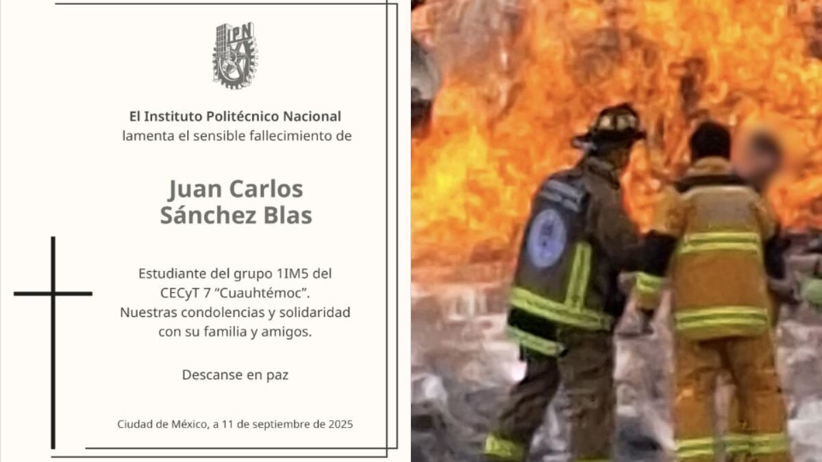 Juan Carlos Sánchez Blas: Alumno del IPN murió en explosión de Iztapalapa; apenas iniciaba primer semestre