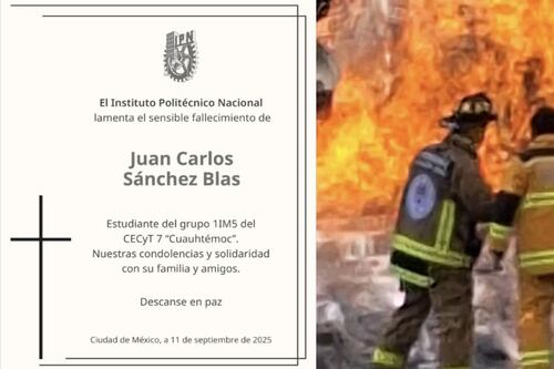 Alumno del IPN murió en explosión de Iztapalapa; Juan Carlos apenas iniciaba primer semestre