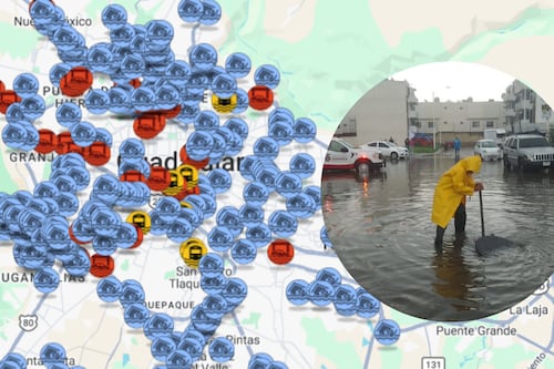 ¿Cuáles son las zonas con mayor riesgo de inundación en el AMG?