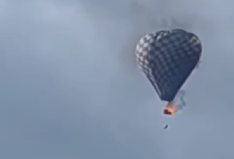 globo aerostático accidente