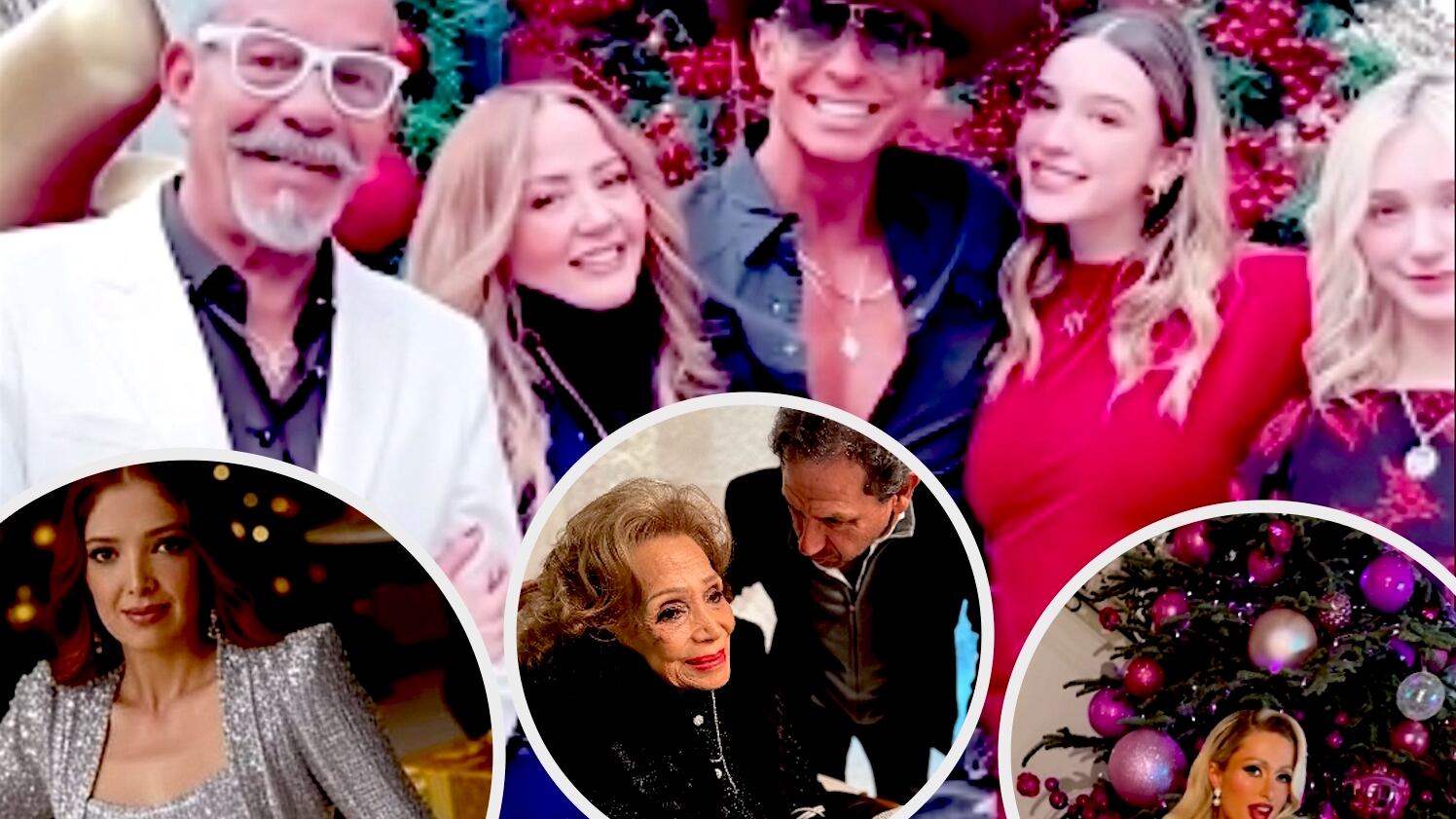 Postales navideñas en las redes sociales.