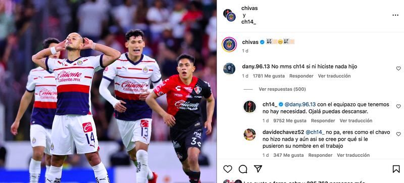 Chicharito se enganchó con un aficionado que lo criticó