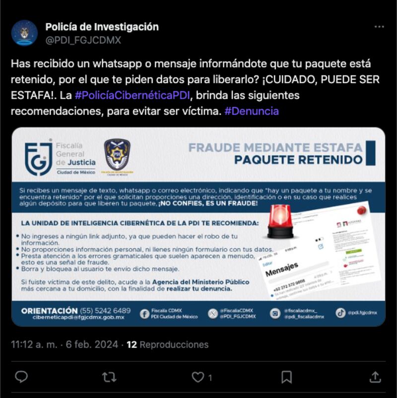 14 de febrero: Estafa del 'paquete retenido' en Día del Amor y la Amistad por compras en línea