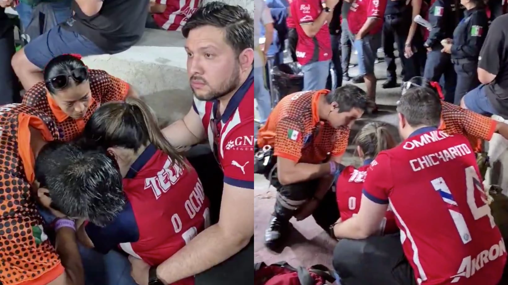 Aficionados de Chivas y Atlas fueron agredidos.