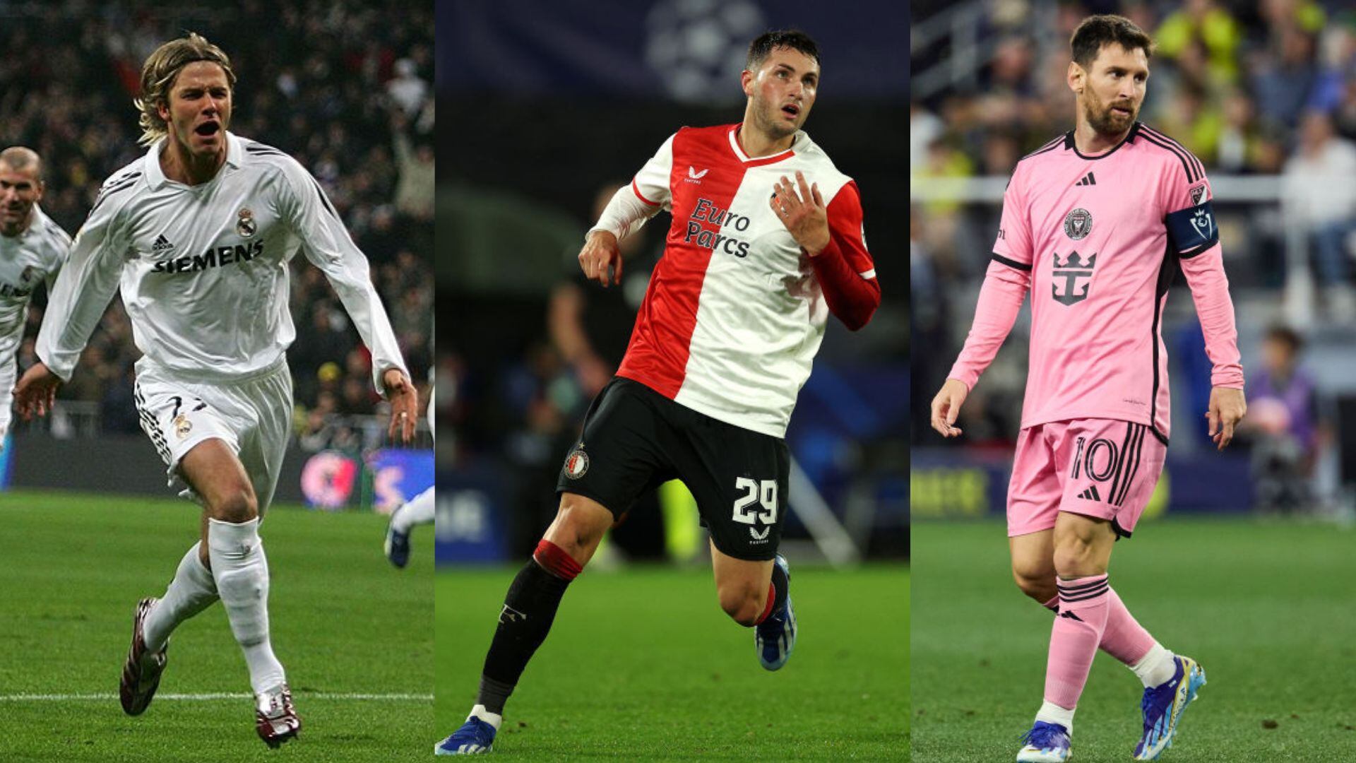 Messi, Giménez y Beckham