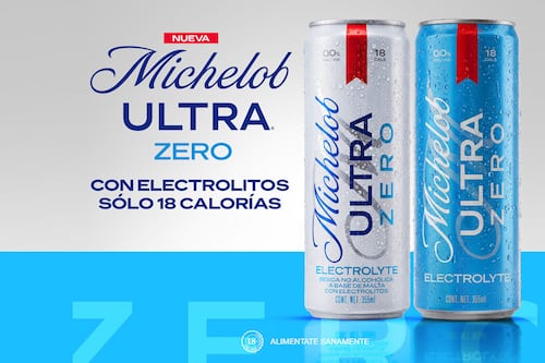 Michelob Ultra Zero llega a México con cero alcohol, electrolitos y sólo 18 calorías