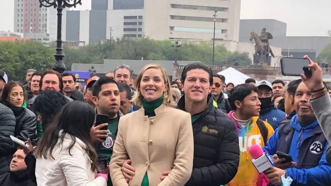 Samuel García y Mariana Rodríguez también apoyaron a la Selección.