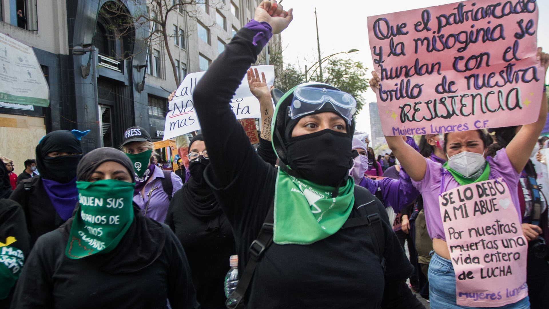 Marchas feministas en CDMX.