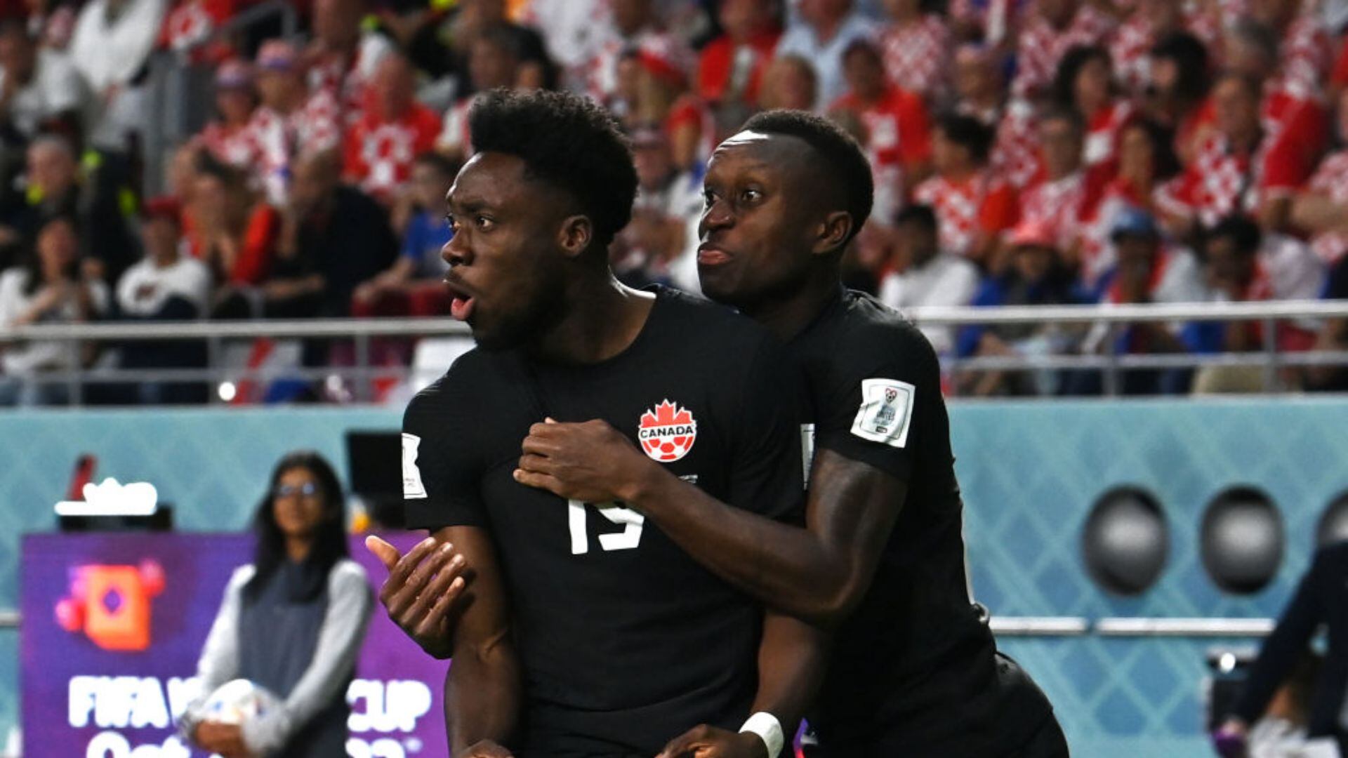 Alphonso Davies marcó el primer gol de Canadá en un Mundial.