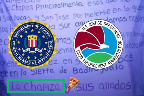 Chapiza amenaza a directores del FBI, DEA, embajador de EE. UU. y ciudadanos estadounidenses en México