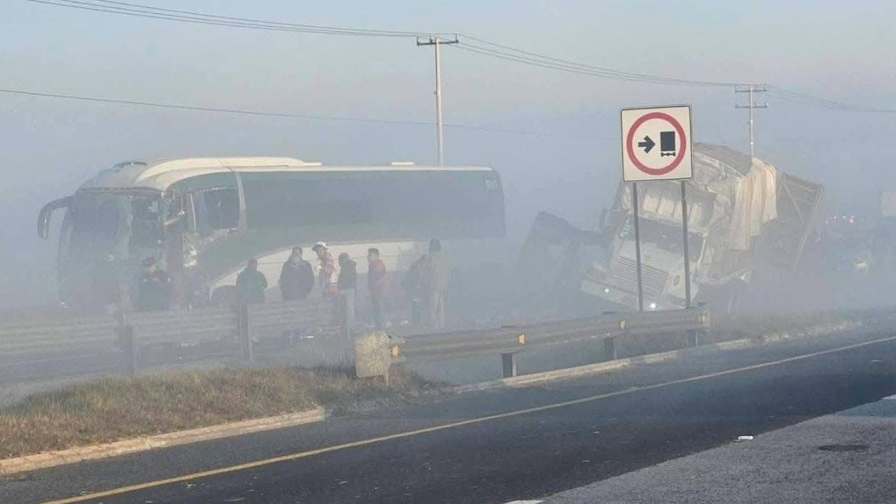Carambola por neblina en la Autopista Bicentenario
