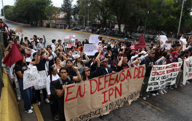 IPN protestas de estudiantes