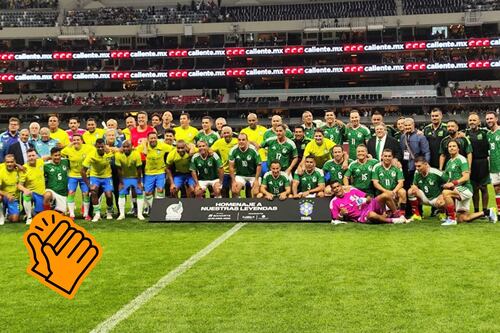 Leyendas regalan goles y nostalgia rumbo al Mundial 2026, ¿cuánto quedó México vs. Brasil?