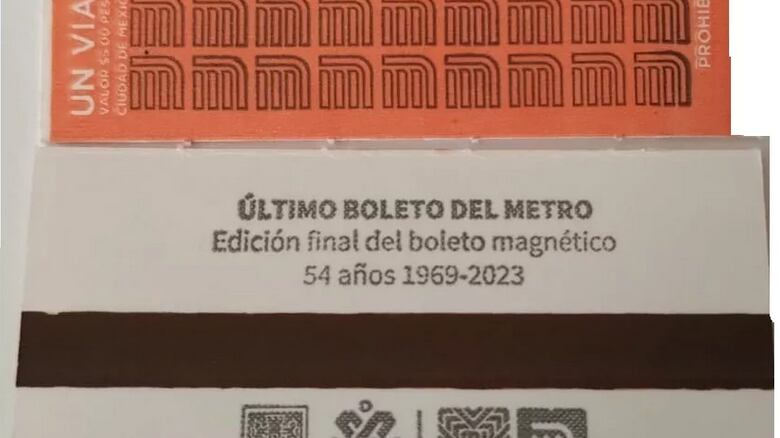 Boleto del Metro edición especial
