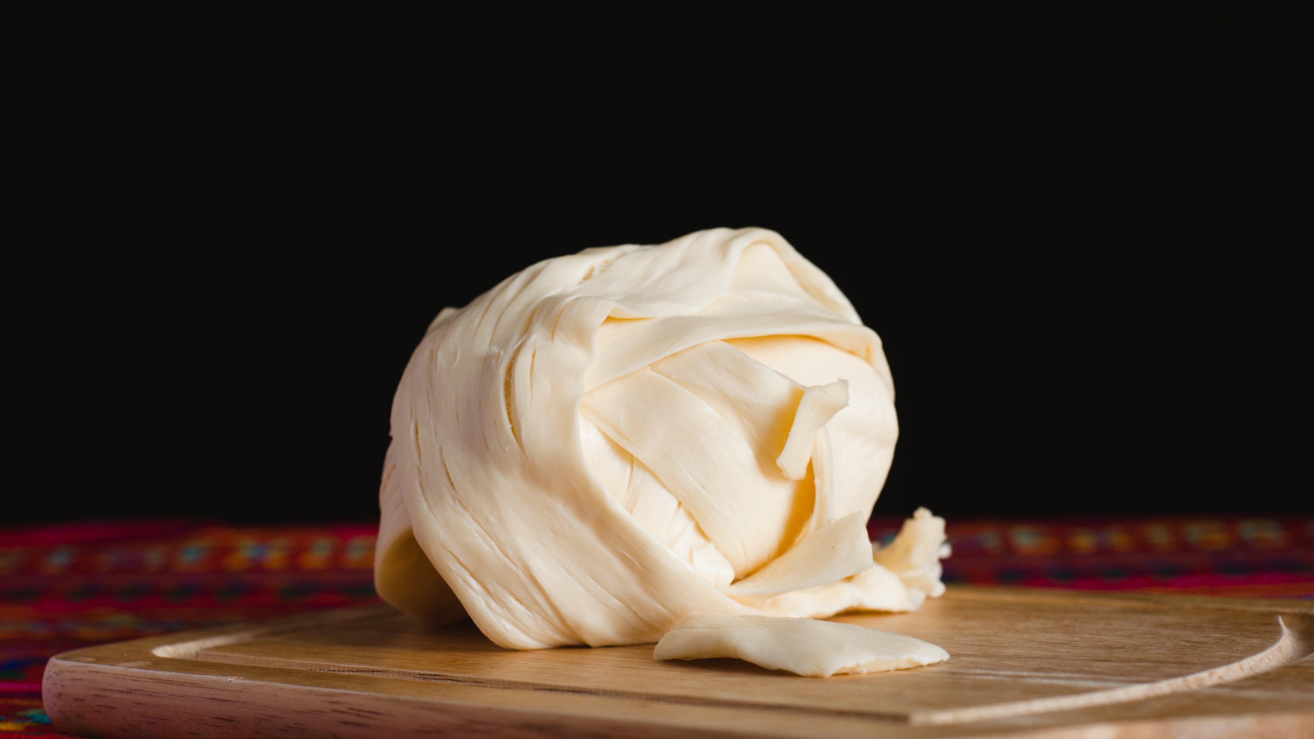 Queso Oaxaca o quesillo.