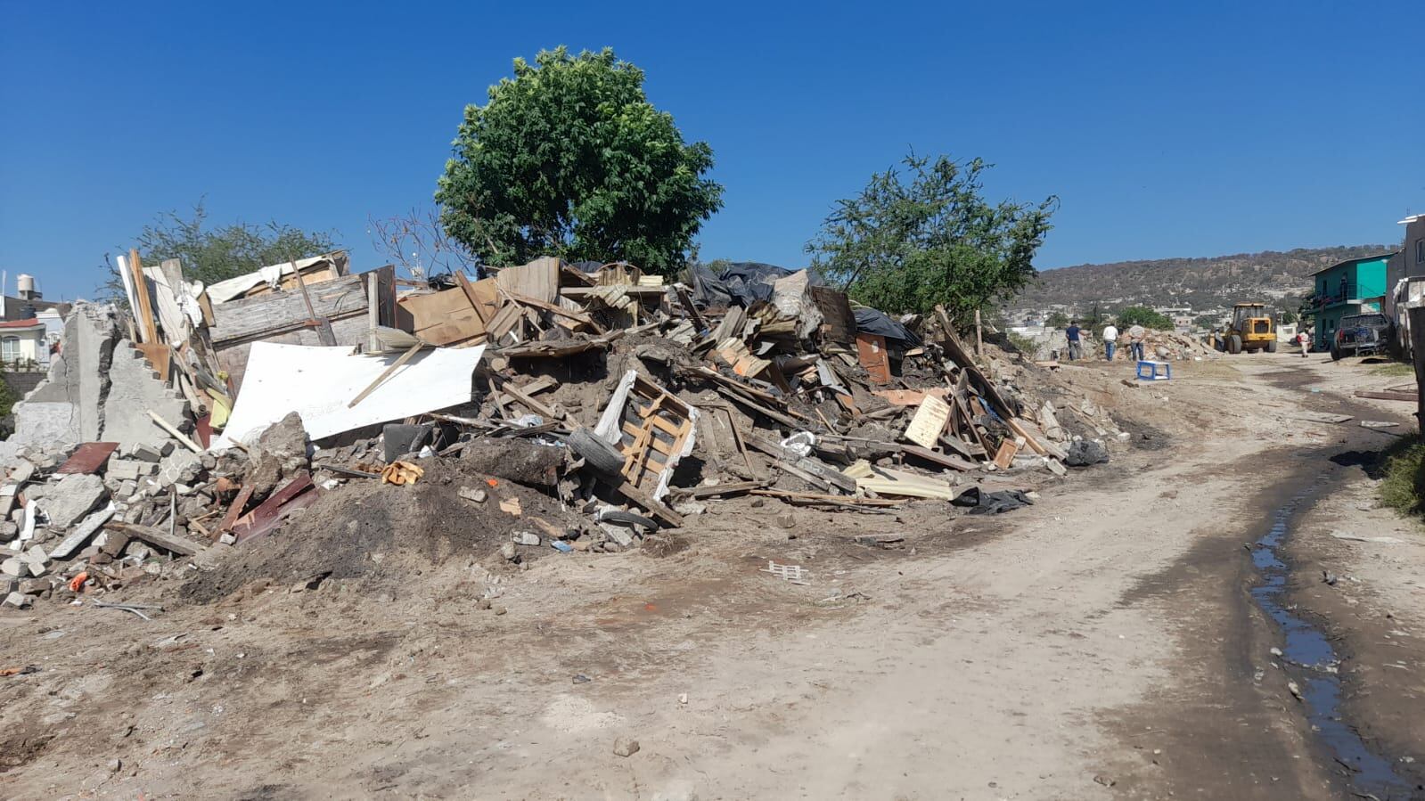 Hasta el momento suman 42 casas demolidas en el operativo en Zapopan