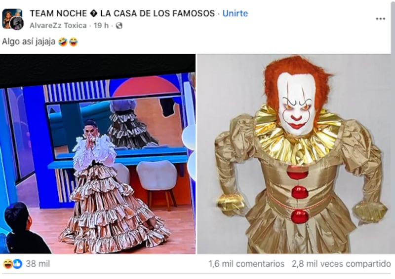 Dalílah Polanco fue comparada con Pennywise tras el vestido que usó en la final de LCDLFMX.
