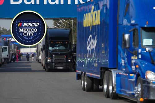 Más de 100 tráilers de Nascar llegan al Autódromo Hermanos Rodríguez para la histórica carrera
