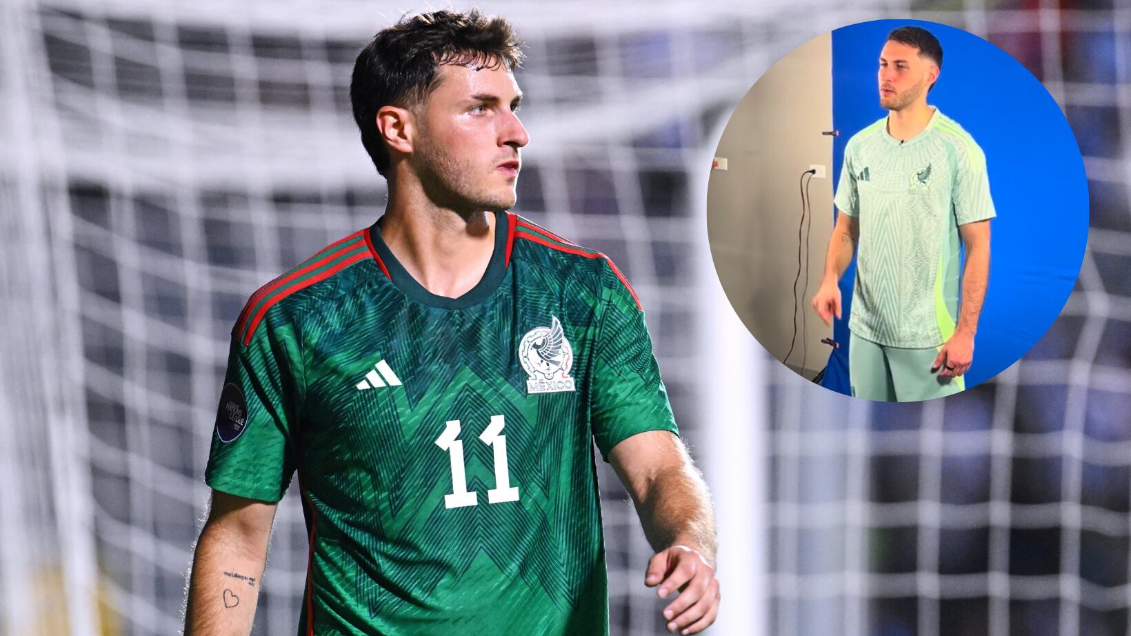 Santiago Giménez grabó promocional con TV Azteca.