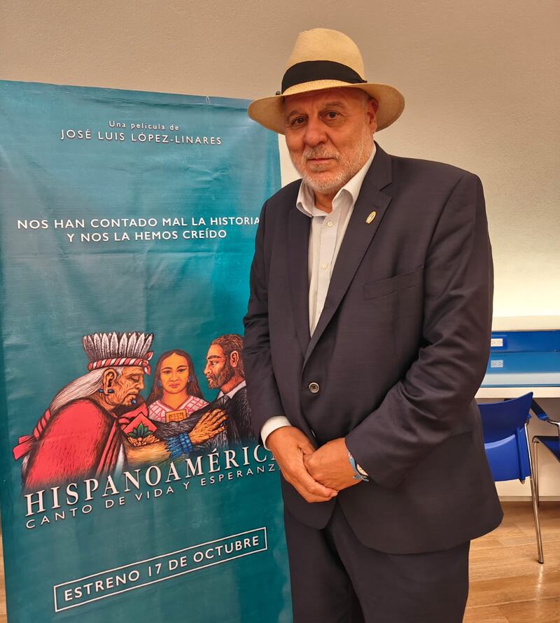 El cineasta español, José Luis López-Linares, presentó en México “Hispanoamérica, Canto de Vida y Esperanza", que explora la riqueza cultural compartida de los pueblos hispanos, buscando sanar las divisiones históricas y fomentando la hermandad entre América y España