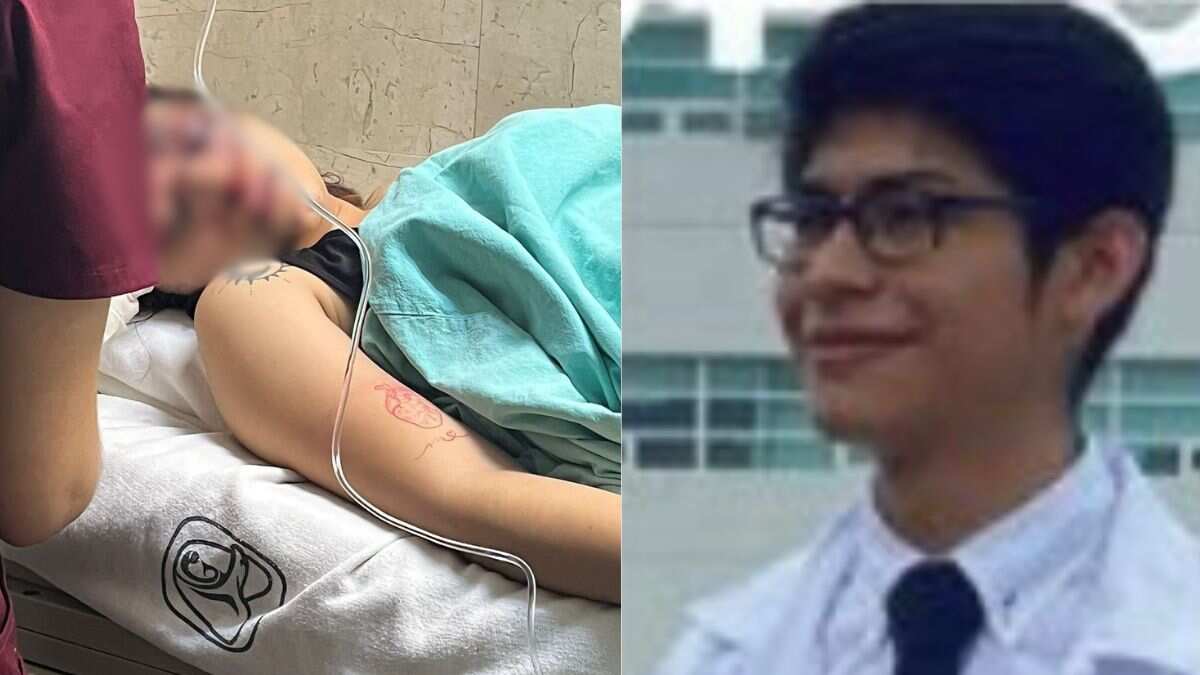 Christian de Jesús, novio de Melanie entró a la fuerza al hospital después de golpearla para besarla