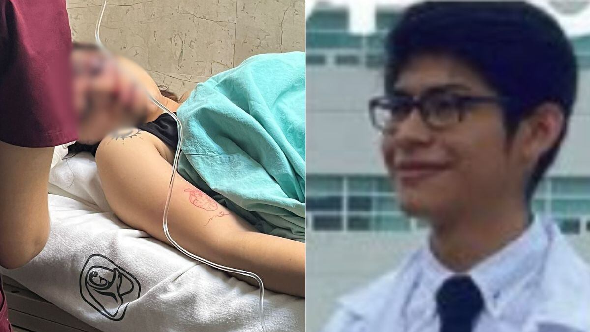 Christian de Jesús, novio de Melanie entró a la fuerza al hospital después de golpearla para besarla