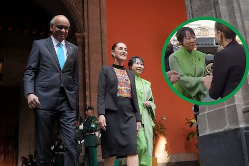 ¿Presidente de Singapur no permitió a su esposa saludar a Sheinbaum? Esta es la verdad