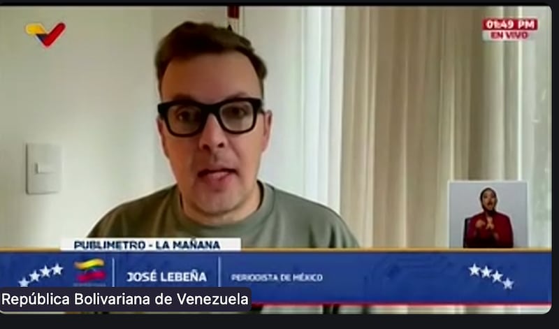 José Lebeña, do Publimetro, perguntou ao vivo ao presidente venezuelano sobre a inação das organizações internacionais neste conflito.