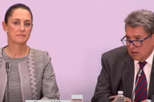 Con miradas distantes, Sheinbaum y Monreal coinciden en la unidad de Morena