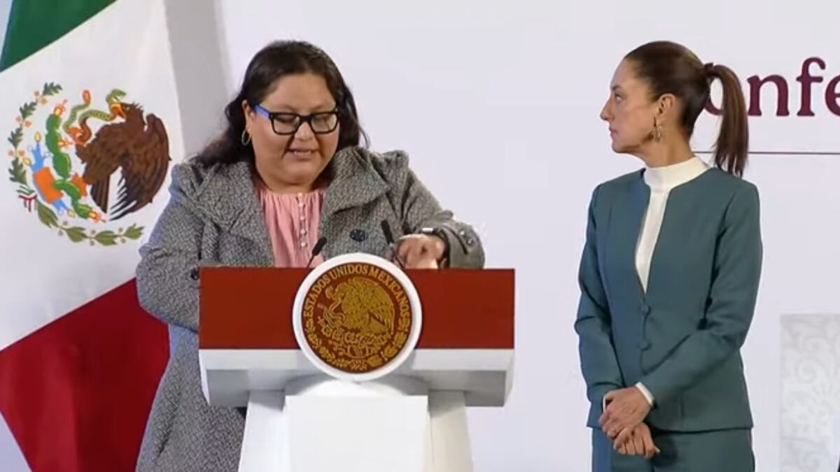 Citlalli Hernández debuta con ‘error’ como secretaria de Mujeres en la mañanera de Sheinbaum